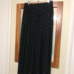 Black with gold detail maxi skirt
